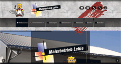 Desktop Screenshot of malerbetrieb-lehle.de